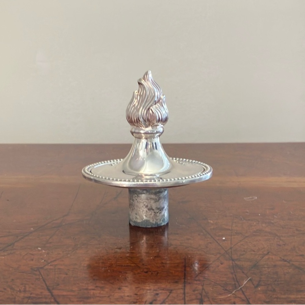 Silver-Plated Candle Topper